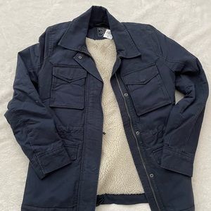 A&F Navy Blue Coat